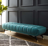Tipper Modern Bench Ivory