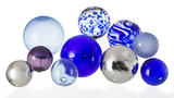 Moody Blues Glass Wall Decor Art