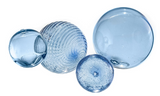 Demi Blue Glass Wall Decor Art