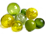 Lemon Lime Glass Wall Decor Art