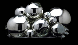 Chrome Plated Glass Wall Decor Art