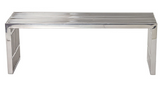 Astrid II Modern Stainless Steel Bench Medium