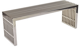 Astrid II Modern Stainless Steel Bench Medium