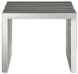 Astrid II Modern Stainless Steel Bench Small