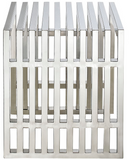 Astrid II Modern Stainless Steel Bench Small
