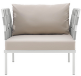Elle Outdoor Aluminum Arm Chair