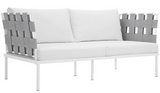 Elle Outdoor Aluminum Loveseat