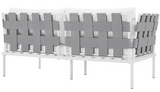Elle Outdoor Aluminum Loveseat
