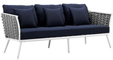 Lace Outdoor Aluminium Frame Sofa Grey