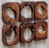 Tamoa Suar Wood Wall Decor S/6
