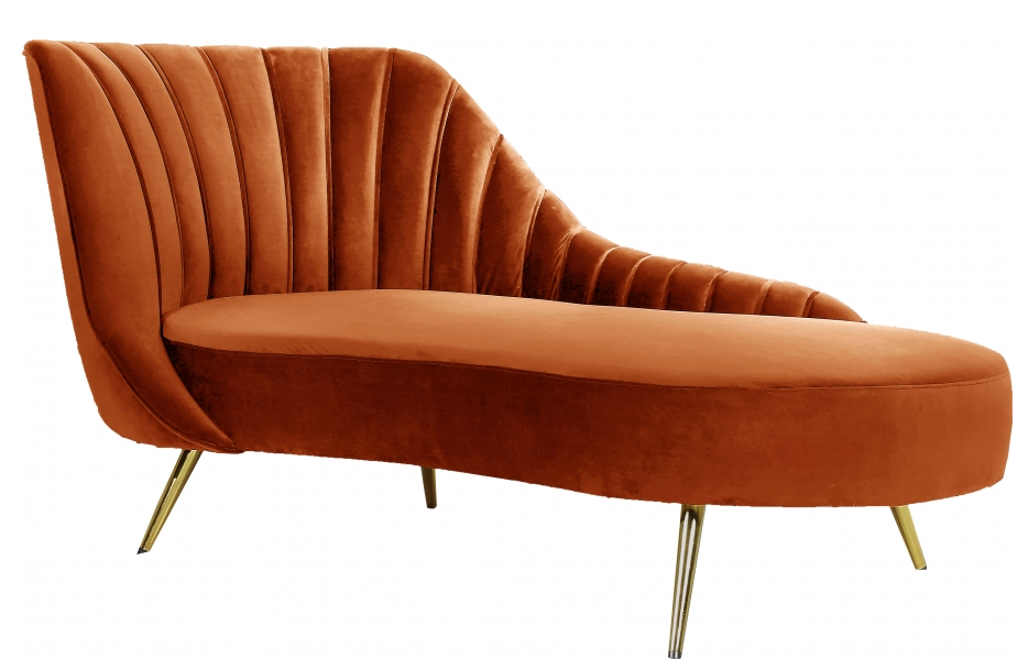 Maggie Chaise Lounge Orange Interior Motives by Will Smith LLC