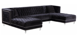 Belair Modern Sectional Sofa Black