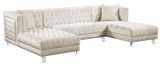 Belair Modern Sectional Sofa Navy Blue