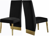 Valor Dining Chair S/2 Cream/Gold