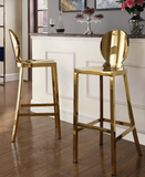 Alum Metal Barstool Gold