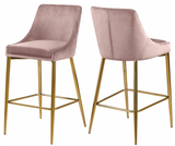 Capelli Counter Stool Gold S/2 Blush