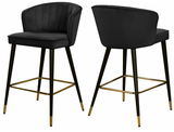 Shelly Modern Counter Stool S/2 Green