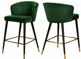 Shelly Modern Counter Stool S/2 Grey
