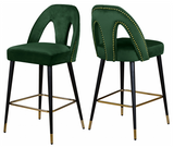 Magda Modern Counter Stool S/2 Black