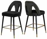 Magda Modern Counter Stool S/2 Green