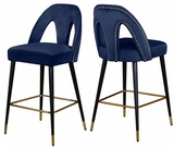 Magda Modern Counter Stool S/2 Grey