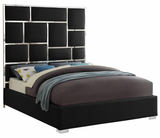 Boxx Modern Chrome Bed White