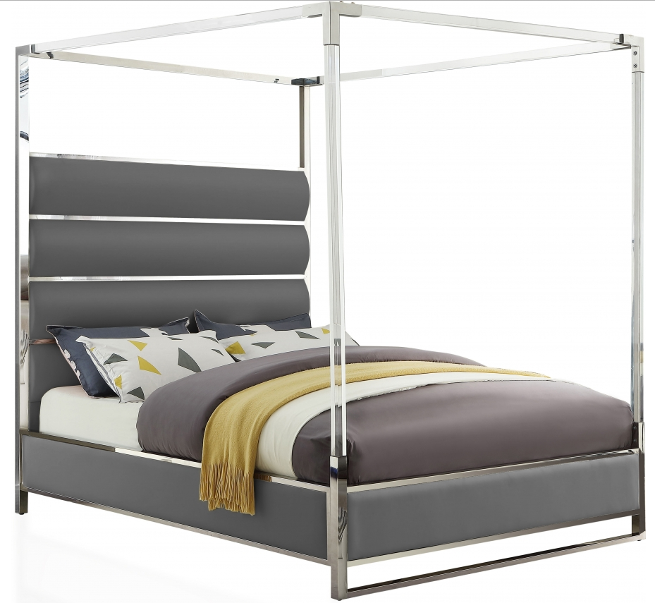 Acrylic outlet canopy bed