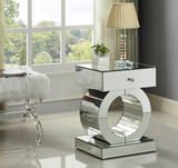 Orion Modern Mirrored Bedside Table