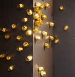 Gold Glo Wall Art, Set of 20 Gold