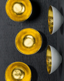 Golden Cup Wall Art, Set of 12 Gold