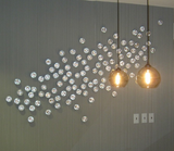 Silver Cup organic Wall Art, Set of 20 Silver
