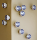 Silver Cup organic Wall Art, Set of 20 Silver