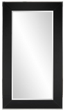 Melrose Black Glass Leaner Mirror