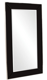 Melrose Black Glass Leaner Mirror