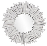 Rango Wood Wall Mirror White