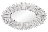 Rango Wood Wall Mirror Oval White XL