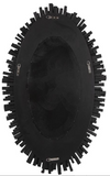 Rango Wood Wall Mirror Oval White
