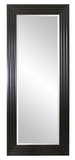 Stepped Leaner Mirror Black