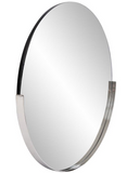 Triumph Wall Mirror Polished Silver