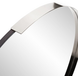 Triumph Wall Mirror Polished Silver