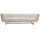 The Ribbed Modern sofa and chair have a mid-century sophistication coupled with a timeless modern style.  The gracious design will add intrigue and a modern organic flare in your space.  Accented with gold legs it is sure to be topic of conversation.