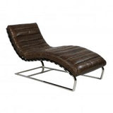 Washington Vintage leather Chaise