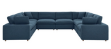 Plush Oversized Modular Sectional Sofa Azure