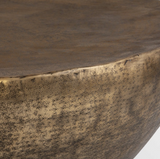 Gold Hammered Dome Coffee Table