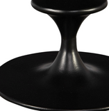 La Fluted Black Accent Table