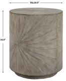 Celestrial Round Wood Side Table