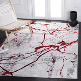 Crimson Strands Area Rug