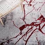 Crimson Strands Area Rug