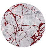 Crimson Strands Area Rug