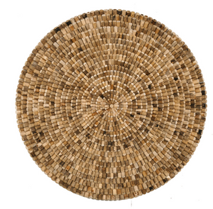 Oversized Round Wood Twig Wall Art